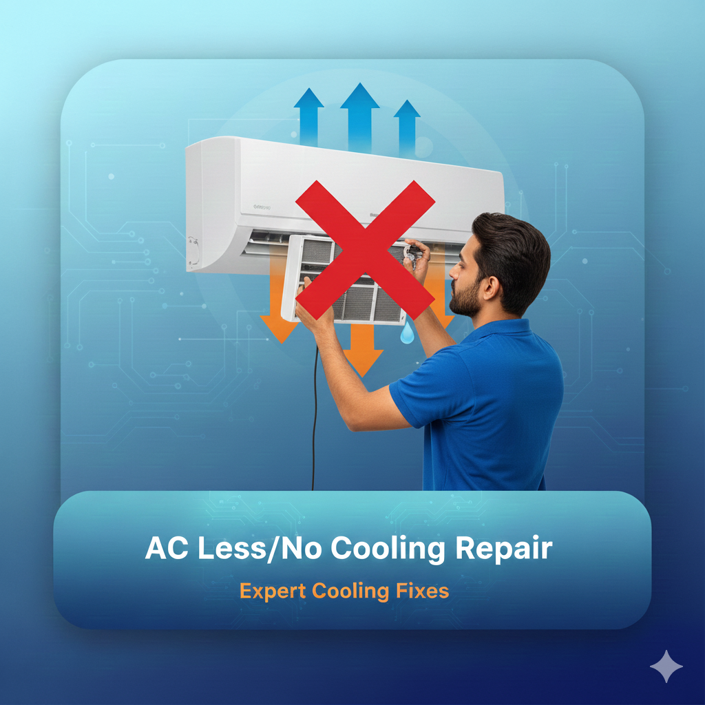 AC less/no cooling repair